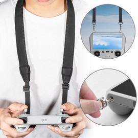 SQAQS Mini 3 / Mini 3 PRO Lanyard Neck Strap with Screw, Black Strap, Accessories, Rope with Buckle, Lanyard Holder for RC Controller, RC Accessories (Orange)