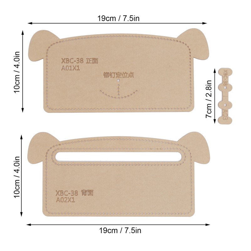 Acrylic Template Durable Transparent Clear DIY Cartoon Pencil Case Stencil