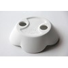 Suusera Soap Rest Moisture Absorption Soap Dish Flower White (Size: