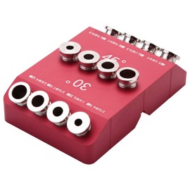 Dasing Angle Drill Hole Guide, 30/45/90° Angle 4 Sizes Drill Hole Guide Jig for Angled and Straight Hole,Cable Railing Lag Screw Drilling Template,1PCS