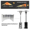 Smokitcen Adjustable Heat Focusing Reflector for Round Natural Gas and