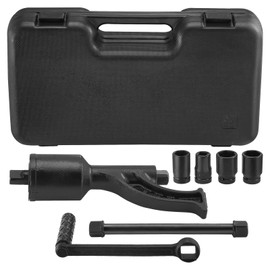 VEVOR Torque Multiplier, 1 Inch Drive Lug Nut Wrench/Multiplier Heavy Duty Torque Multiplier Wrench Set, 1:64 6,800N.m Lug Nut Remover, Includes 4 Sockets (21-41mm) and Storage Case