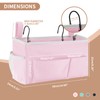 YOUDENOVA Bedside Caddy with 5 Pocket, Bedside Storage Organizer for
