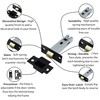 Tubular Latches Mortice Door Latch | Matt Black | 3