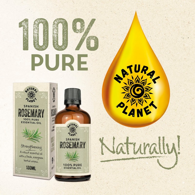 Natural Planet Rosemary Oil 100% Pure & Undiluted Natural Essential