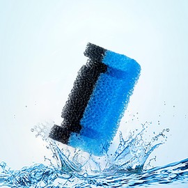 TropicAqua Cat Fountain Filters, Upgraded Sponge Foam Replacements for 8.4oz / 2.5L Round & Cubic Stainless Steel Tops (Pack of 8)