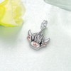 qielizhu Highland Cow Charm 925 Sterling Silver Cow Charms for