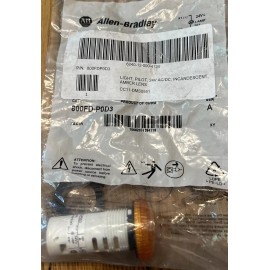 Allen-Bradley ALLEN BRADLEY 800FD-P0D3 24VAC/DC INCANDESCENT AMBER PILOT LIGHT - NEW.    K4
