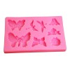 Innova Market Molde De Silicón Para Repostería Mariposas Rosa 8