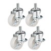 sourcing map 2 Inch Swivel Caster Wheels PP 360 Degree