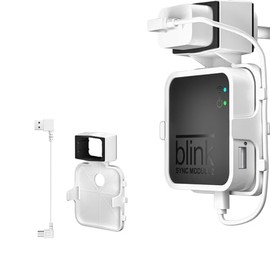 Wall Mount for Blink Sync Module 2- Blink Accessories for Blink All-New&Blink XT2&Blink XT Outdoor and Indoor Home Security Camera Mount with Short Cable
