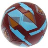 West Ham United F.C.Official Football Size 5 Ball RX,Brown