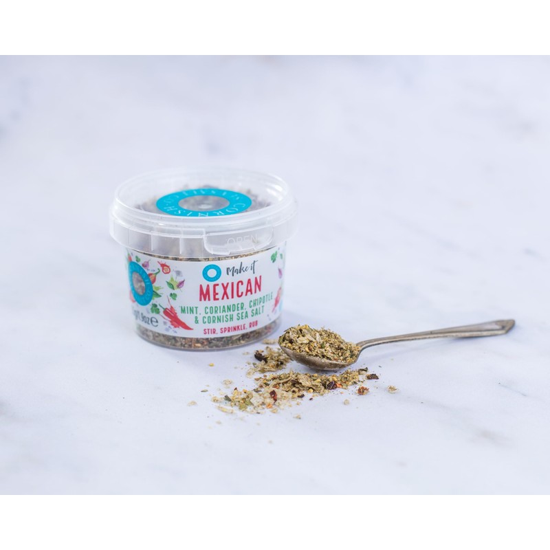 Cornish Sea Salt Tub (4 Pack, Mexican Seasoning 55g)