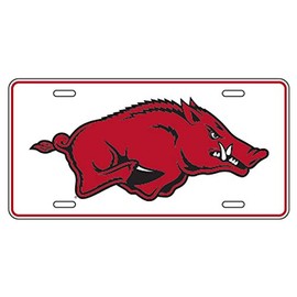 Craftique Arkansas Razorbacks TAG (WHT/RED HOG METAL TAG (11232))