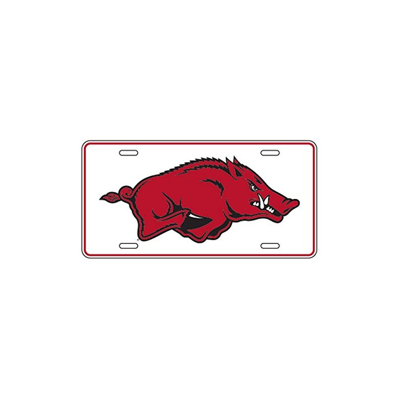 Craftique Arkansas Razorbacks TAG (WHT/RED HOG METAL TAG (11232))