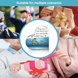 SIVZUMO Mum Gift, Birthday Gift for Mum from Daughter Son, Unique Heart-Shaped Acrylic Home Decoration, Best Mum Gift