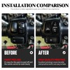 Hand Controls Switch Housing Caps Compatible with 1996-2013 Harley Touring