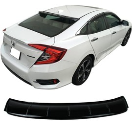 IKON MOTORSPORTS | Roof Spoiler Compatible With 2016-2020 Honda Civic | IKON Style Smoke Finisher Rear Spoiler Tail lid Deck Boot Wing