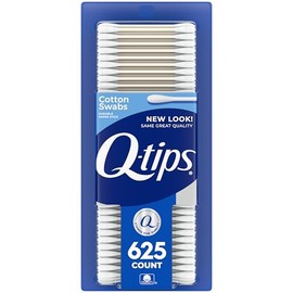 Q-tips Hisopos de algodón para higiene y cuidado de la belleza, hisopo de algodón original hecho con 100% algodón, 625 unidades