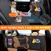 Dog Seat Cover for Car Back Seat Zipper Mesh Window