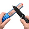 DMT Tristone Rotator Kitchen Knife Sharpener, Fine/Coarse/Extra-Fine Diamond Sharpening Stones,