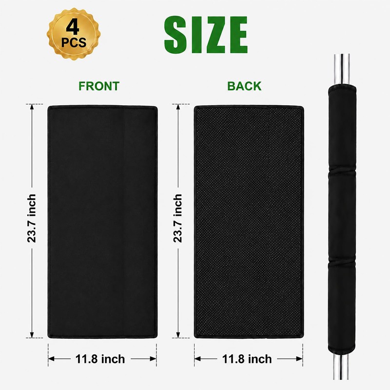 4 Pcs Thicked Basement Pole Wrap, 12x24''Garage Pole Padding Anti-Slip