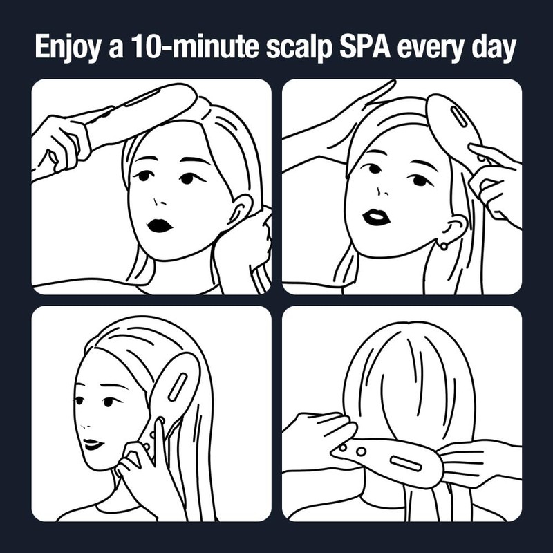 Hair Growth Laser Comb with Red and Blue Light Therapy,