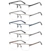 EYECEDAR 5 Pack Blue Light Blocking Reading Glasses Men Computer