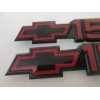 1500 Red Black For 88-99 Silverado Chevy 1500 Bowtie Moulding