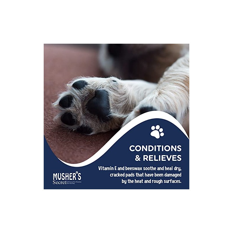 Musher's Secret Pet Paw Protection Wax, 60-Gram