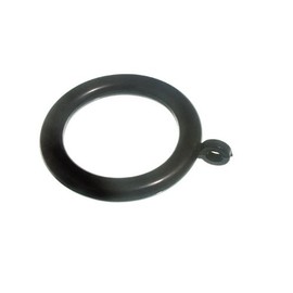 100 x Black Plastic Curtain Pole Rod Ring 37 mm ID Od 52 mm