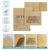 WACCOMT Pack Pack of 100 Small Brown Resealable Kraft Paper