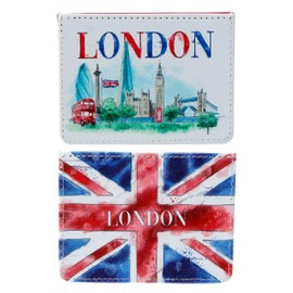 Puckator London Tour Fabric Contactless RFID Protection Credit Card Holder - Card Holder Wallet - RFID Wallet for Men - Small Wallet for Women - Credit Card Holder - Minimalist Wallet - Slim Wallet