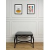 Mango Steam Heather Gray Shoe Bench - Vanity Seat for