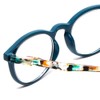 Calabria MDR8003 Round Reading Glasses +3.00 Teal Green Women Single