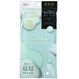 Aisen BTD01 Body Towel, Bublich, Super Soft, For Hand Washing, Rich Foam, 11.0 x 39.4 inches (28 x 100 cm), Made in Japan