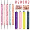 Plman 9PCS Nail Dotting Pen Set for Salon Art Stippling