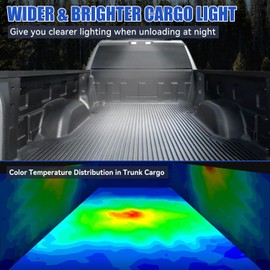 SUPAREE LED Third Brake Light Fit for 2007-2013 Sierra/Silverado 1500 2500 3500, 2014 Sierra/Silverado 2500 3500 Classic Model 3rd Brake Light Assembly Roof White Cargo Light Red High Mount Lamp