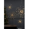 Star 710-01 3D-LED-Hängestern "Firework", Metall, Schwarz, 26 x 26 x