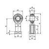 IKO Oil Free Pillow Ball Rod End with Female Thread