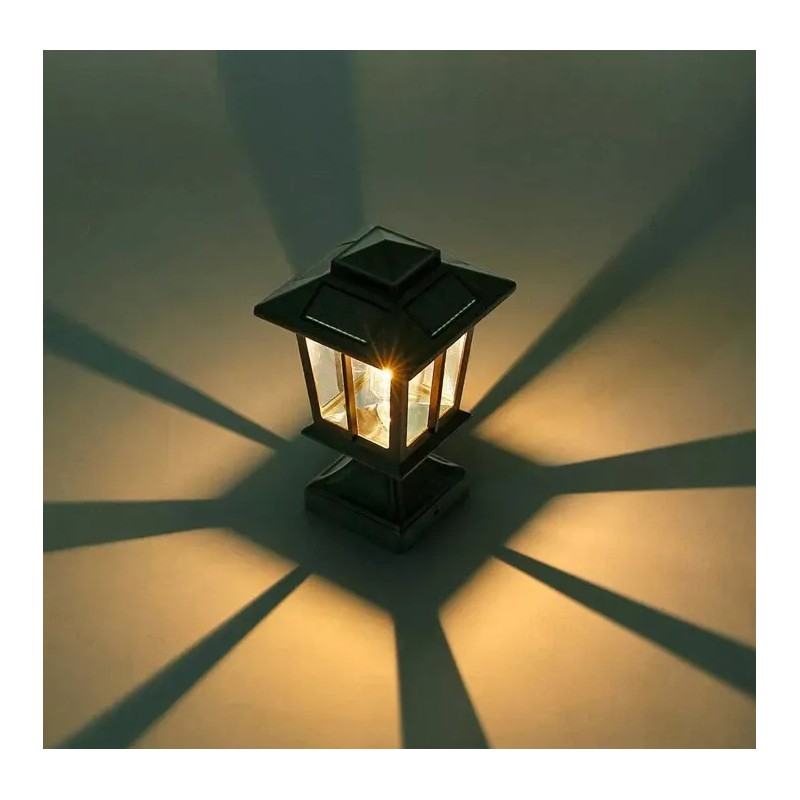 SmartYard Metal Solar Post Lights 4X4 Outdoor, Waterproof Fence Post