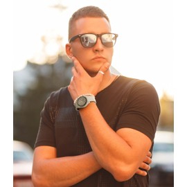 Stanchev Strap for MoonSwatch Watch,Curved Rubber Replacement Band Compatible With Omega X Swatch Speedmaster Moonswatch Watch 20mm,Soft Swatch Omega Strap for Men Women (Gray)