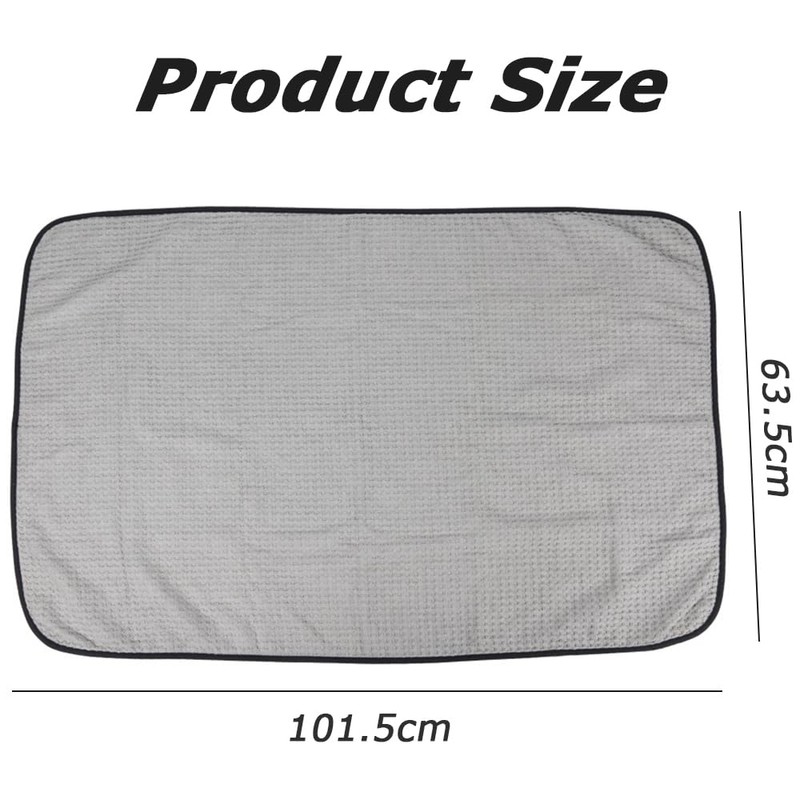 MOTRAIN 5Pcs 16in Waffle-Weave Microfiber Towel, Polishing Drying Towels, Rinseless