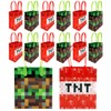 Pixels Miner Themed Party Favor Bags Treat Bags, 12 Pack