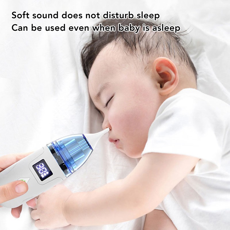 Infant Nose Aspirator Adjustable 3 Gears LED Display USB Charging
