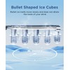 COWSAR Ice Maker Countertop, Stainless Steel Portable Ice Maker Machine