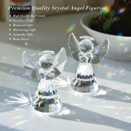 ERNTRNL Miscarriage Pregnancy Loss Gifts - Bereavement Gift Crystal Angel Figurines, Memorial Sympathy Remembrance Funeral Grieving Gifts For Miscarriages