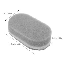 minkissy 6pcs Dual-Sided Silver Grey Cleaning Sponge Scrubber for Kitchen Dish Washing and Pot Cleaning Scratch Resistant Easy to Use