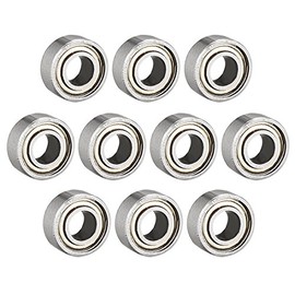 uxcell 683ZZ Ball Bearing 3mm x 7mm x 3mm Double Shielded 683-2Z Deep Groove Bearings, Carbon Steel (Pack of 10)