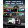 【350° Rotatable Lens】10.26''Wireless Apple CarPlay Screen for Car & 4K